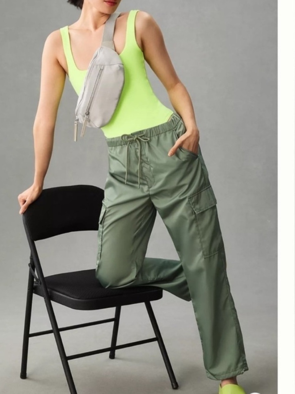 Anthropologie Pistola Jade Cargo Green Pants Size X-Large